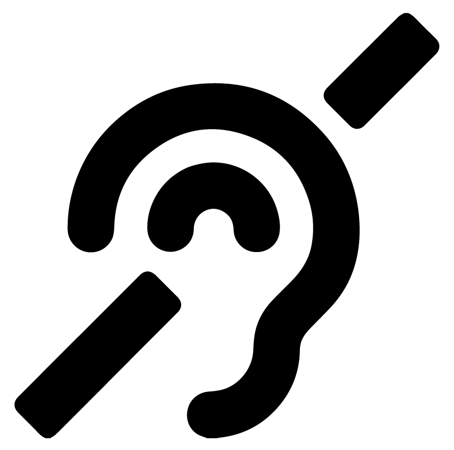 Für Taube und Menschen mit eingeschränktem Hörvermögen